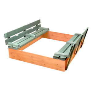 Badger Basket Covered Convertible Cedar Sandbox with Canopy and Bench Seats  : : Patio, Lawn & Garden