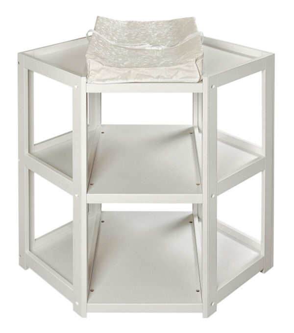 Diaper Corner Baby Changing Table - White - Badger Basket
