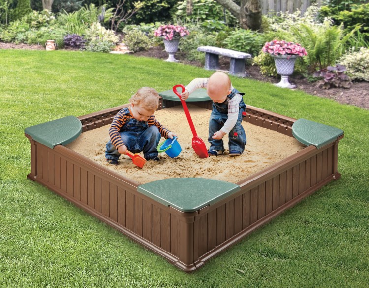 Woodland 2-in-1 Sandbox and Garden Planter - Badger Basket