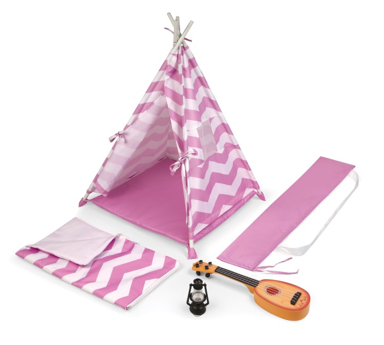 American Girl プレイテント Camping Adventures Doll Tent Set with Accessories - Lavender