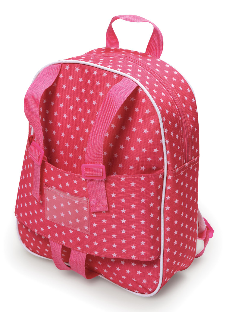Doll Travel Backpack - Pink/Star - Badger Basket