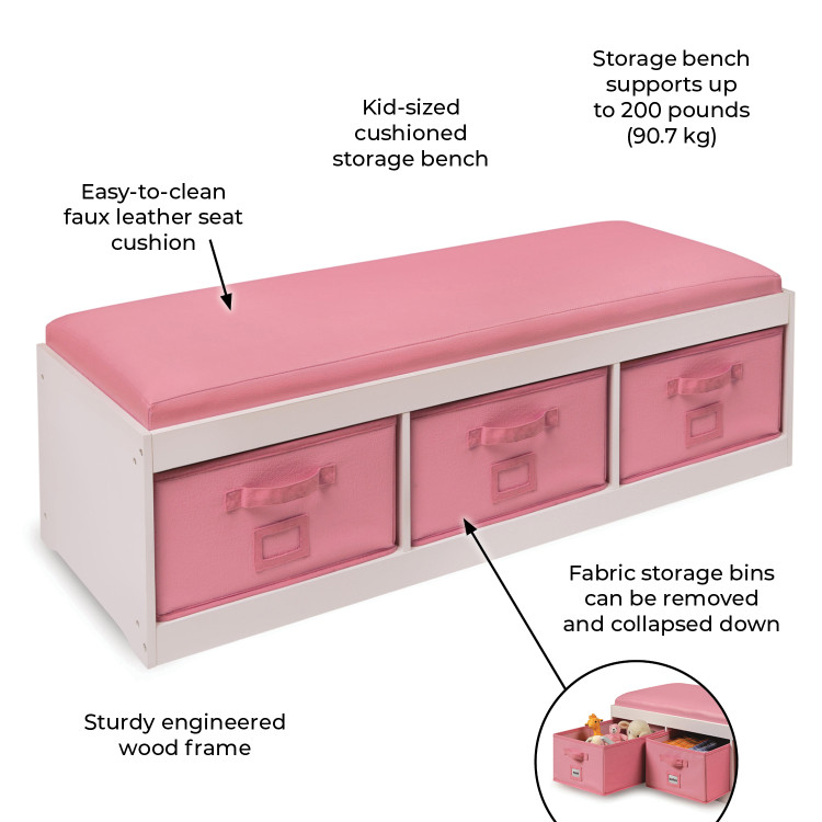 Childs Storage Bench Kids Storage Table Junior Storage Bench Great