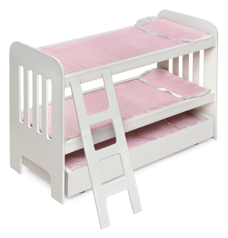 ほぼ新品★Demodee BELL 人形 バスケット付き Trundle Doll Bunk Bed with Ladder and Free Personalization Kit