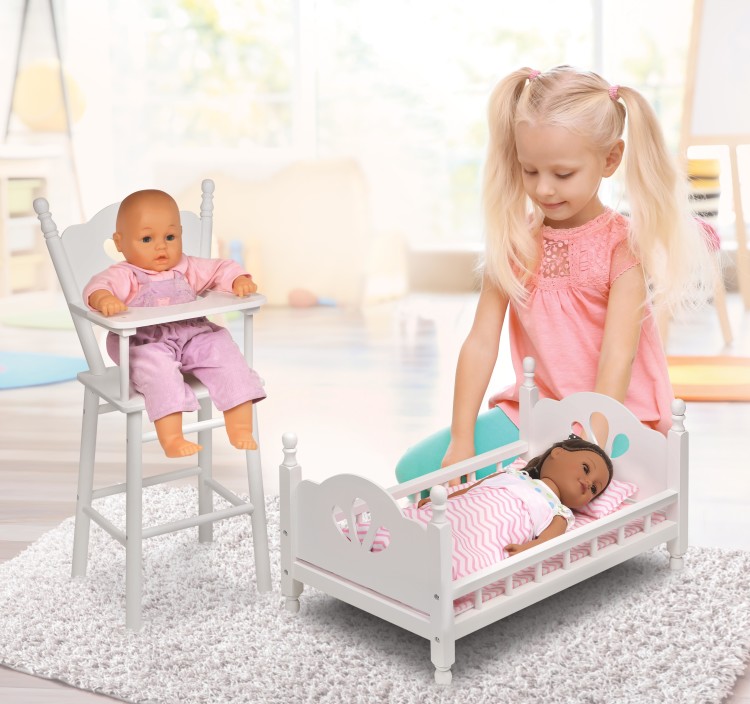 Tray Badger Basket High Chair Doll Doll High Chair With